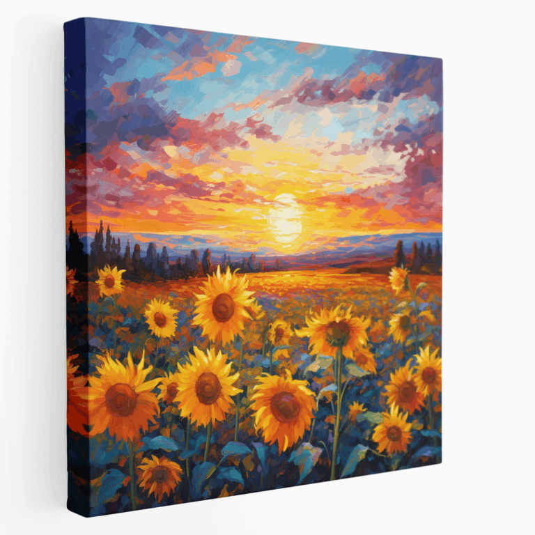 Sonnenblumen-Serenade Leinwandbild