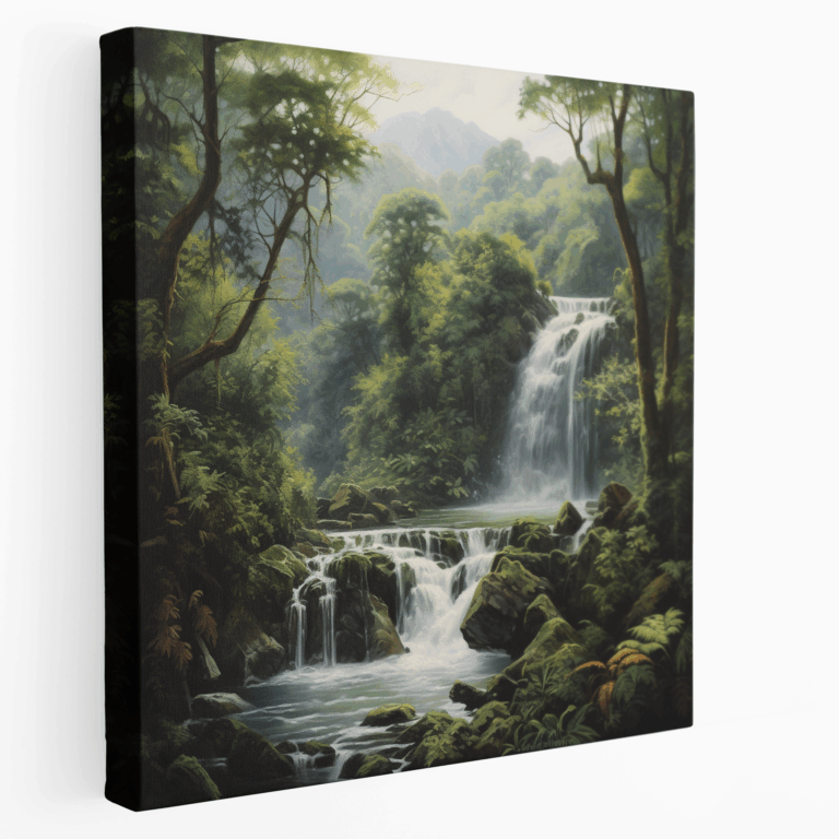 Verzauberndes Wasserfall Leinwandbild