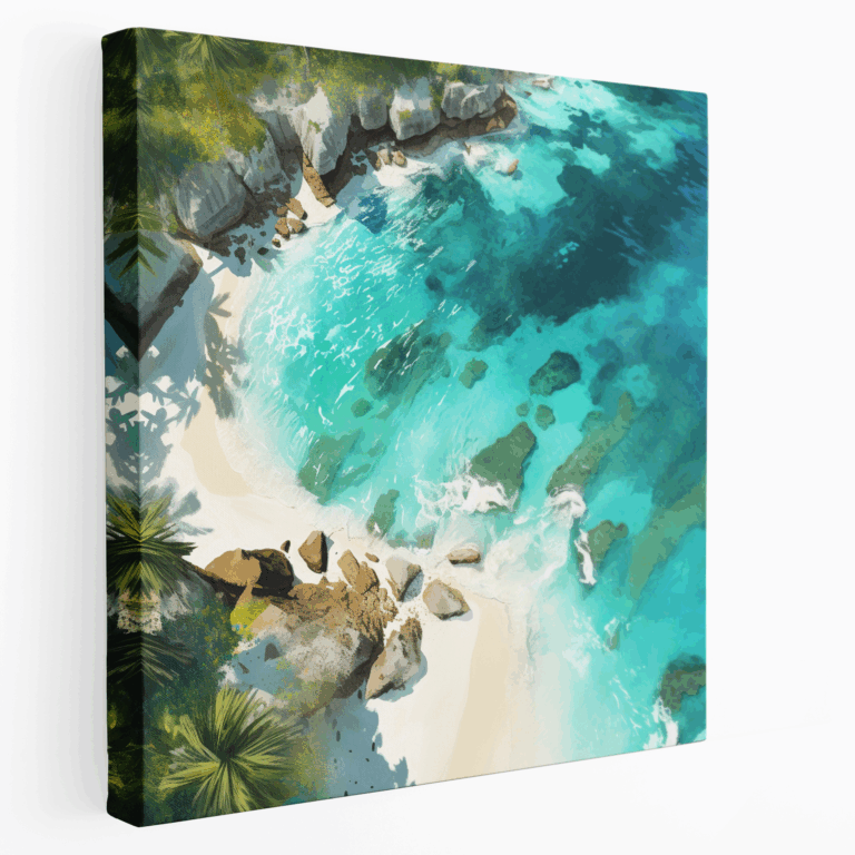 Zeitgenössisches Tropenparadies Leinwandbild