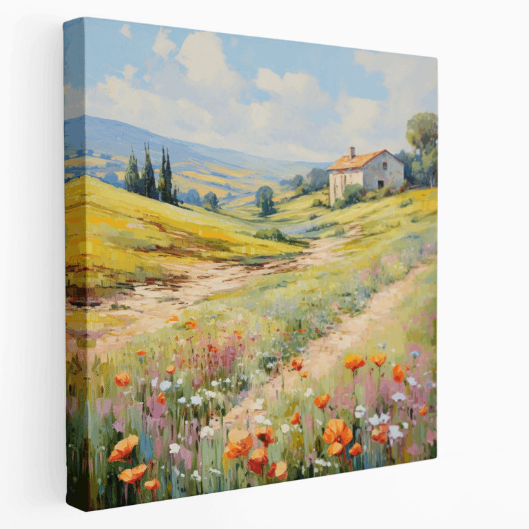Ländliches Idyll Leinwandbild