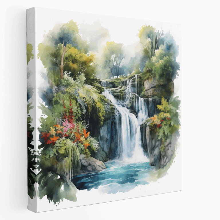 Leinwandbild: Wasserkaskade