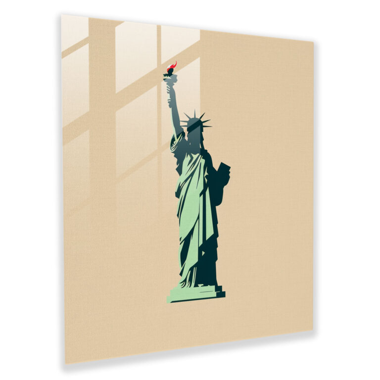 Glasbild - Wanddekoration Freiheitsstatue