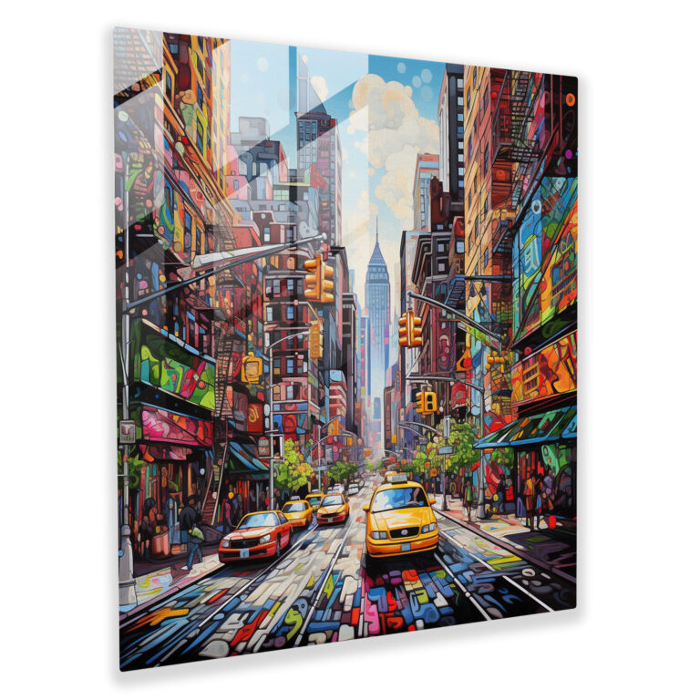 Exquisites Glasbild - Brooklyns künstlerisches Kaleidoskop