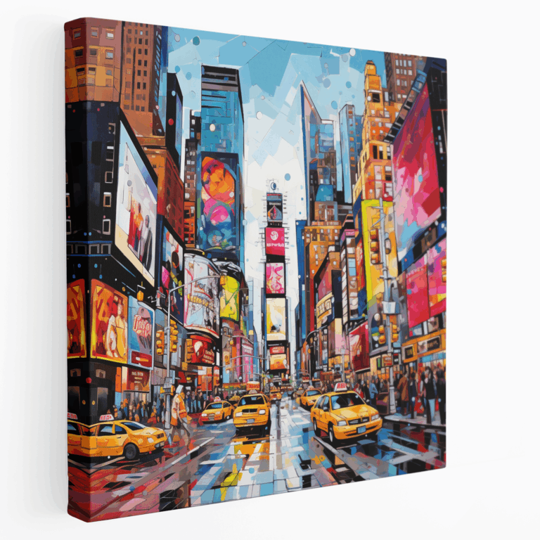 Leinwandbild im Pop-Art-Stil des Times Square