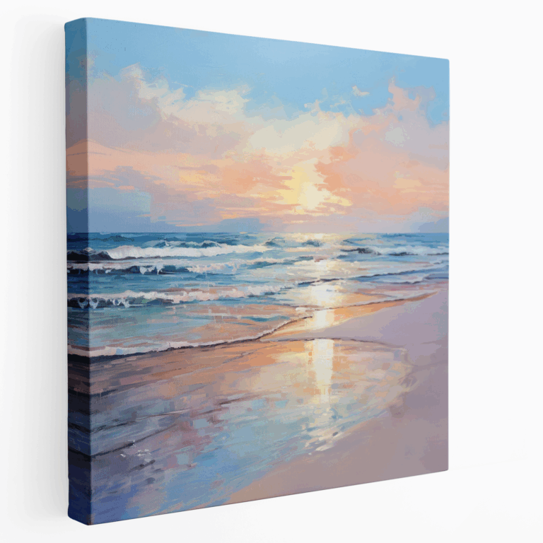 Küstenstille - Impressionistisches Leinwandbild