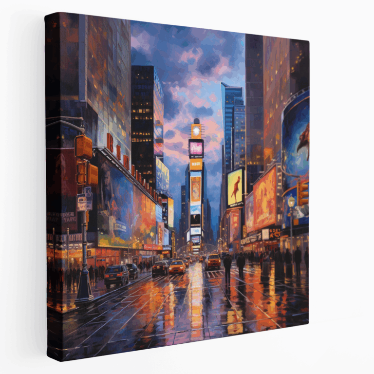 Dämmerung am Times Square Leinwandbild