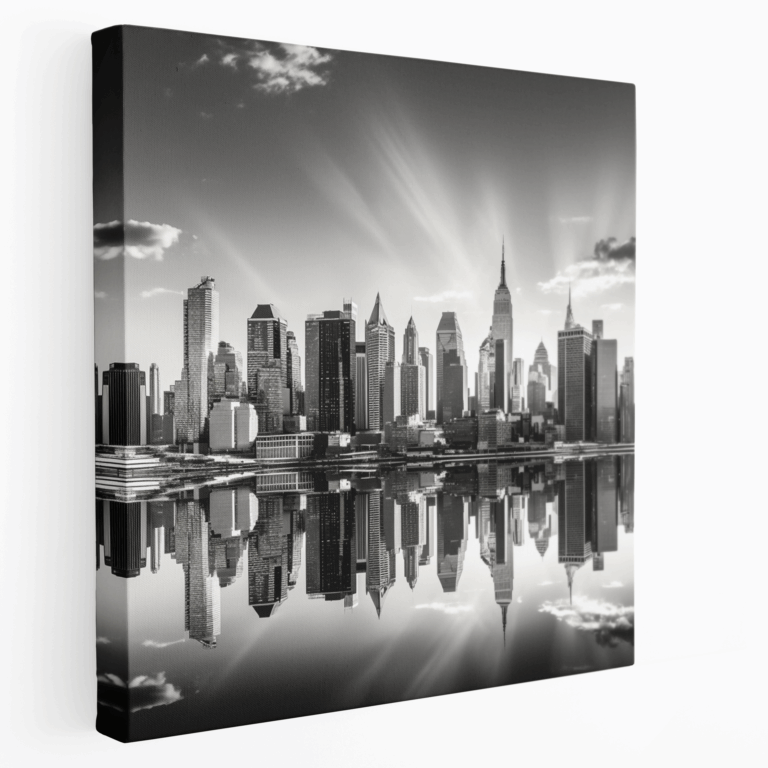 Leinwandbild Panorama der Manhattan Skyline
