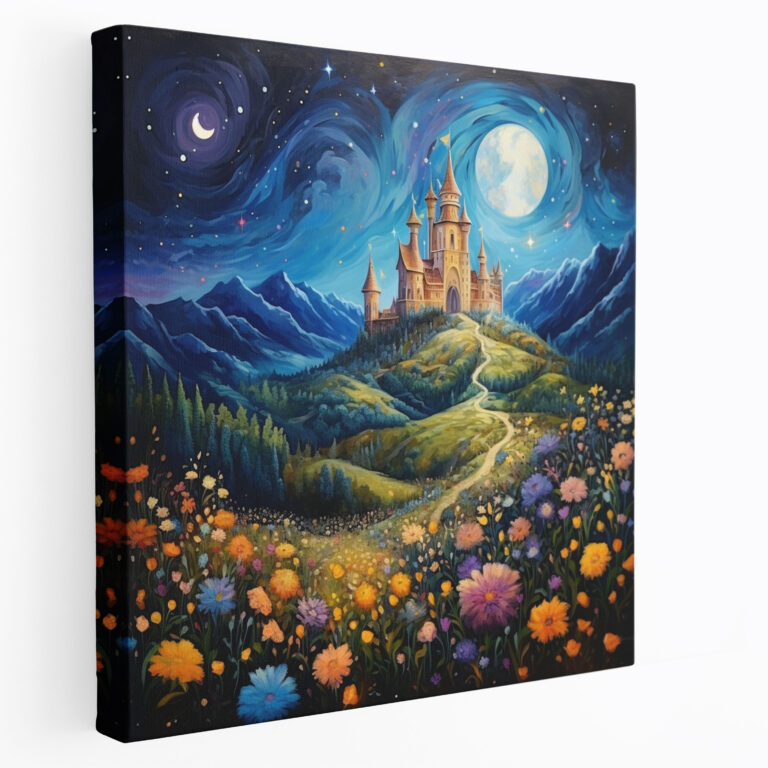 Leinwandbild Märchenwelt für das Kinderzimmer - Kinderzimmer Leinwand Wandkunst Wohnkultur