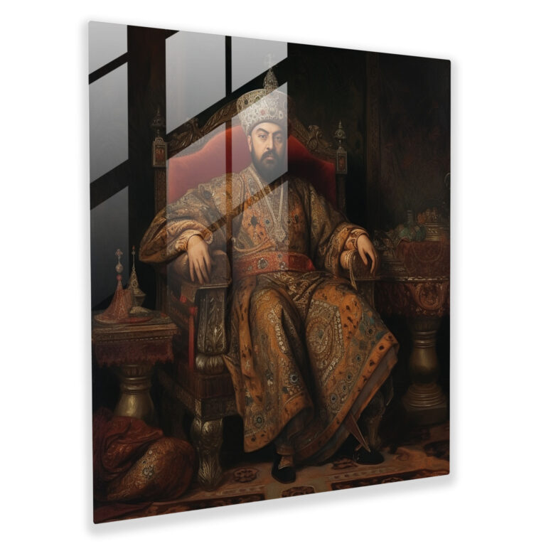 Ottoman Empire Glasbild - Osmanisches Reich Glasbild Wanddekoration Traditionelle osmanische Kalligrafie