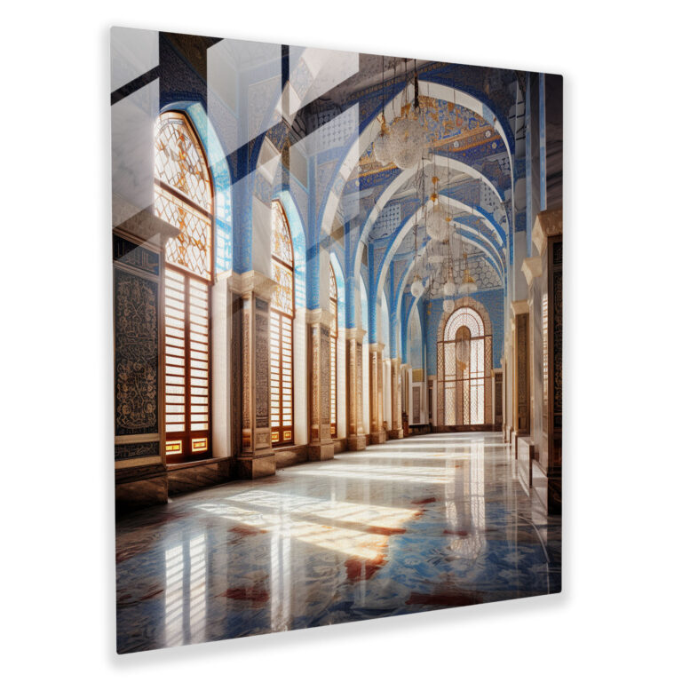 Glasbild Osmanisches Reich - Göttliches Palastdesign - Osmanisches Reich Wanddekoration Osmanische Architektur