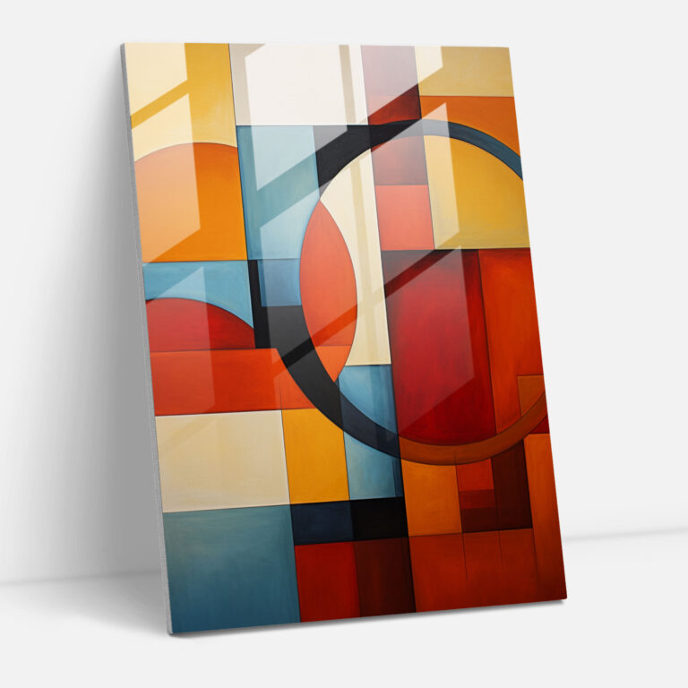 Glasbild Alte Menschen - Verbindung zwischen Generationen Moderne Kunst