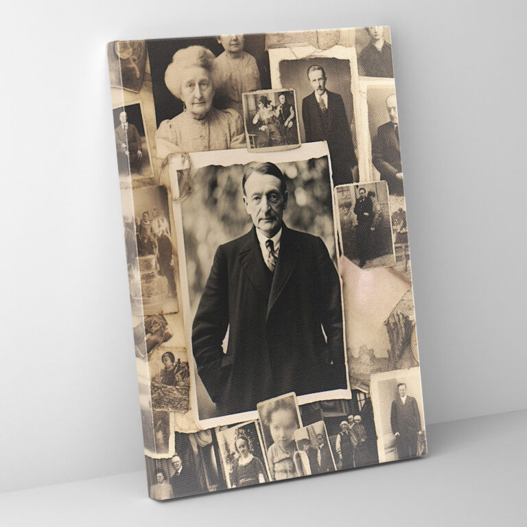 Wandkunst für Senioren - Erinnerungen Vintage-Fotografien Leinwandbild