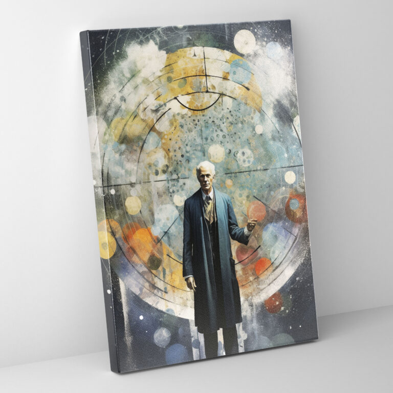 Oppenheimer Surreal Leinwandbild - Home Dekoration Historische Persönlichkeiten Wissenschaftliche Gleichungen