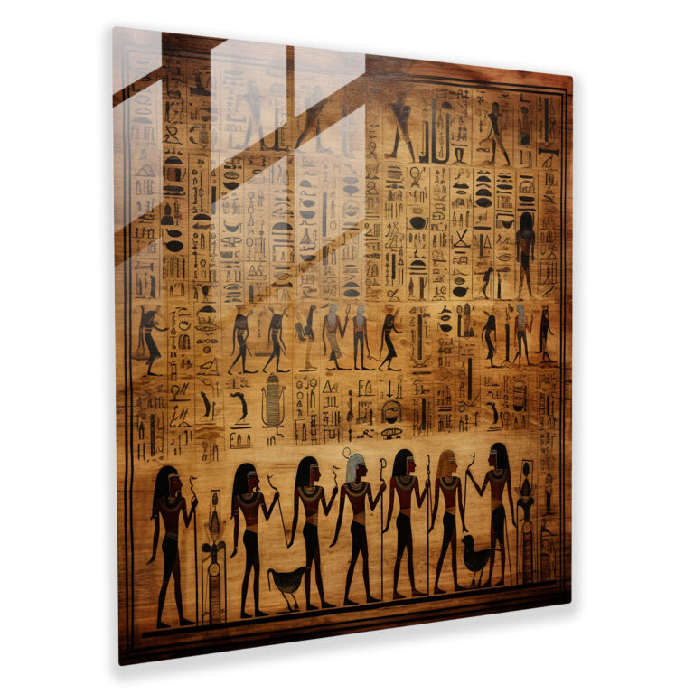 Händler Papyrus Glas Wandkunst - Modernes Design Wanddekoration