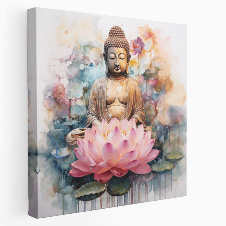 Meditatives Buddha Leinwandbild