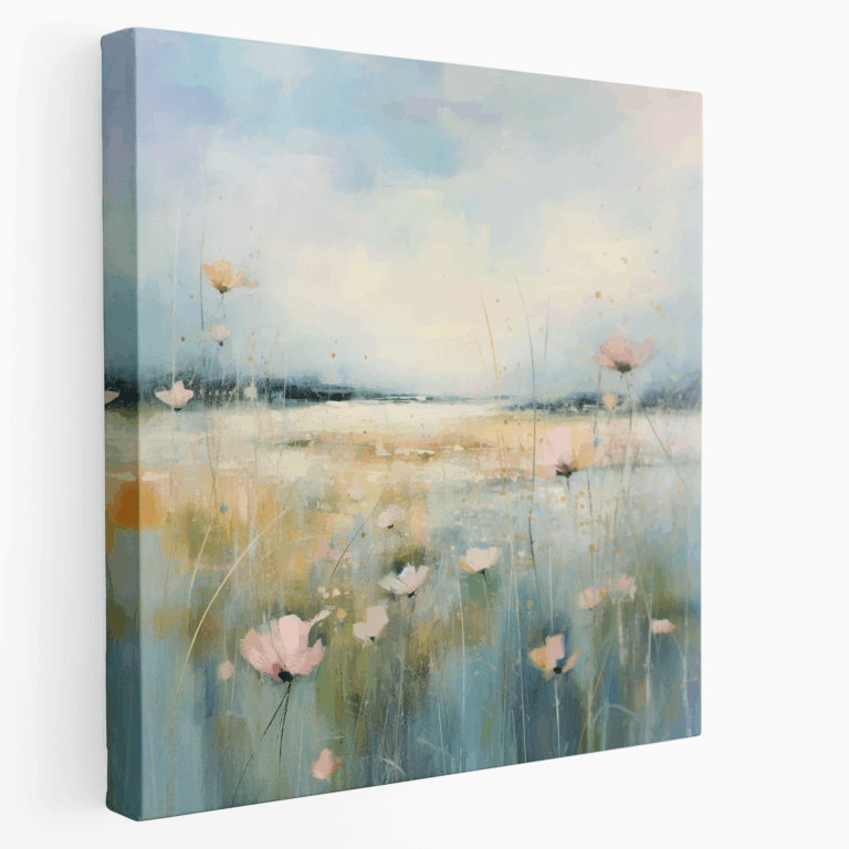 Leinwandbild Pastellwiese