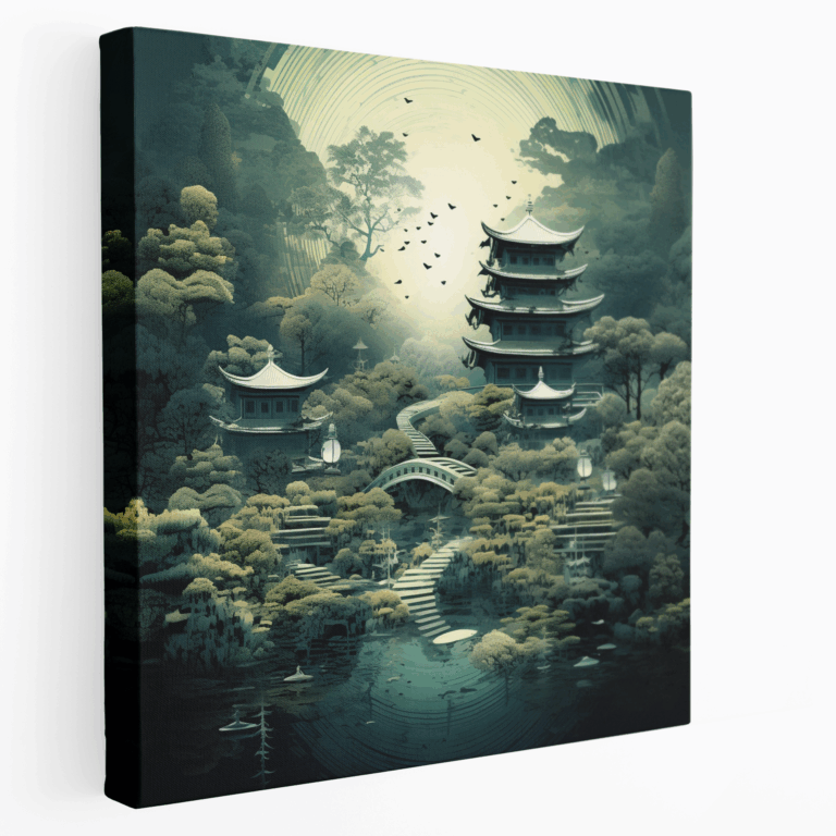 Zen Garden Harmonie Leinwandbild