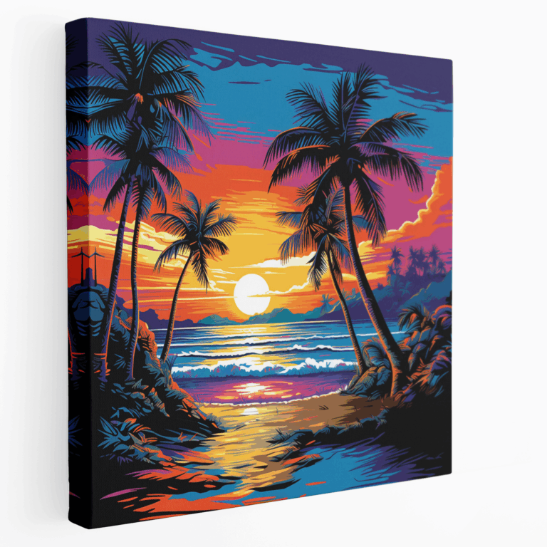 Tropisches Paradies Leinwandbild