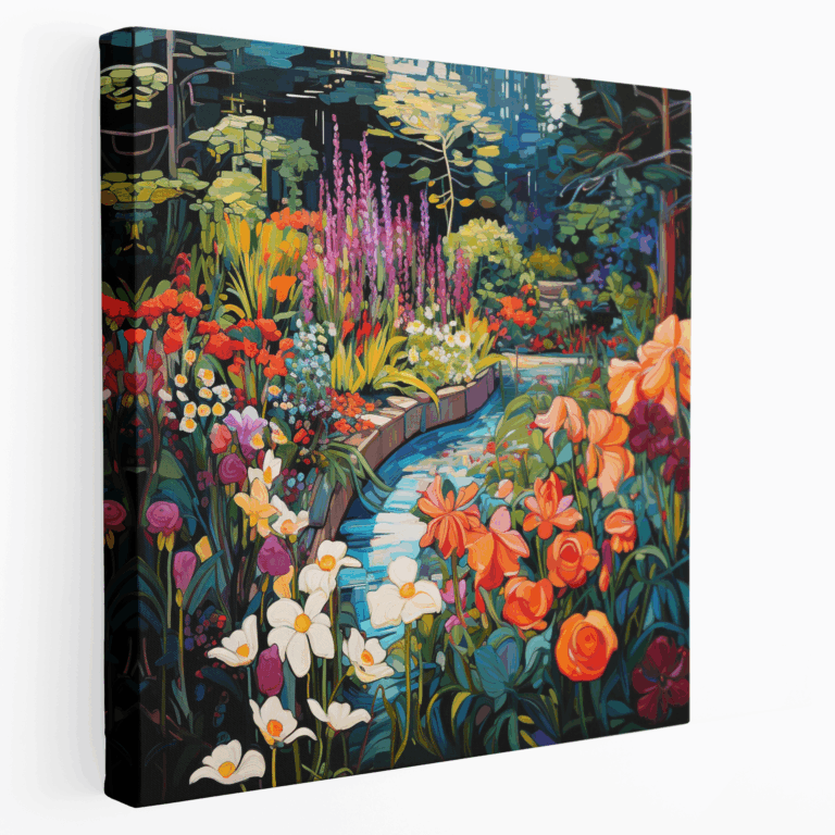 Leinwandbild Gartenidylle