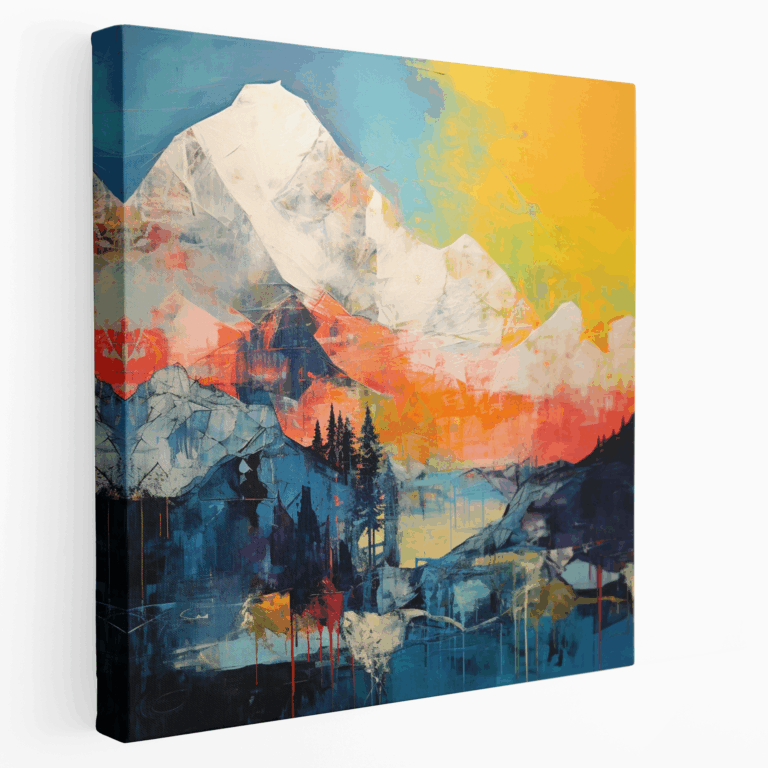 Leinwandbild - Ruhevolle Berglandschaft