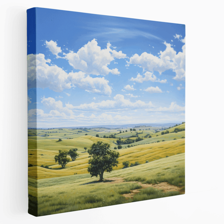 Leinwandbild - Ländliches Glück