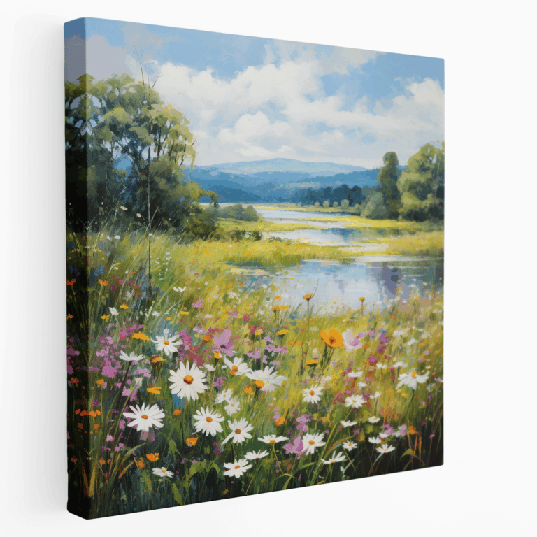 Idyllische Wiesen Leinwandbild