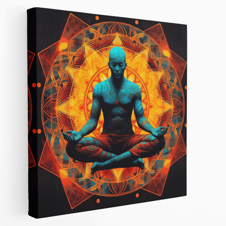 Meditatives Mandala Leinwandbild