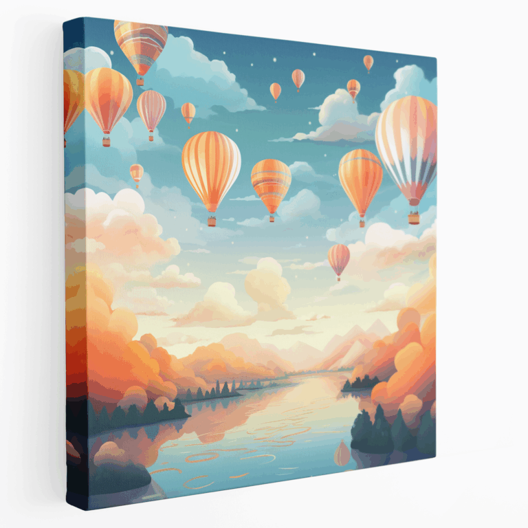Traumhafte Luftballons Leinwandbild