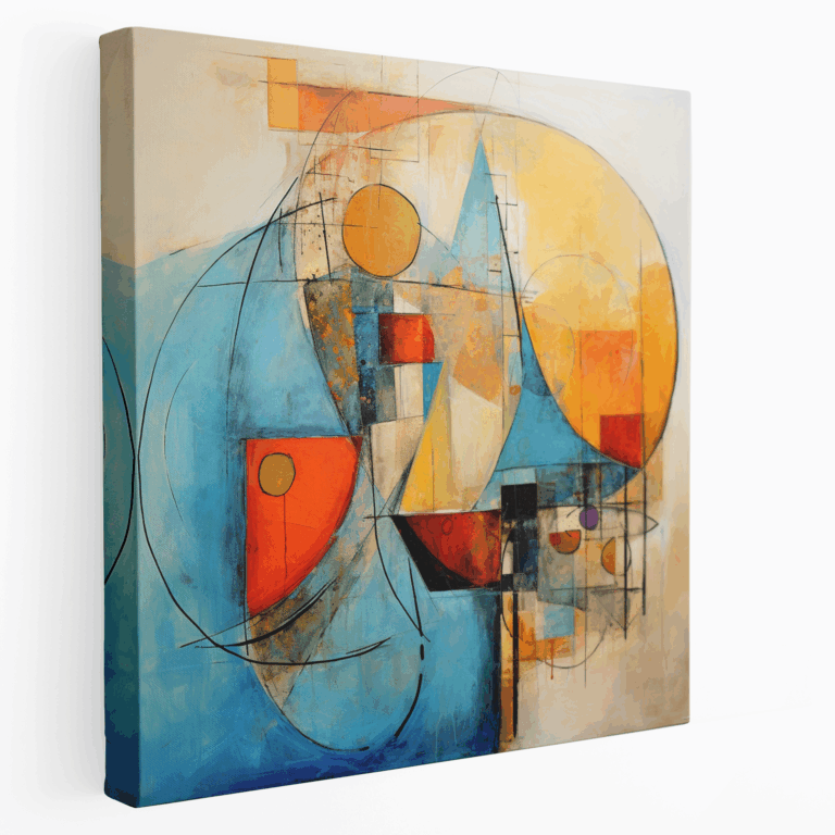 Abstraktes Zen-Fusion Leinwandbild