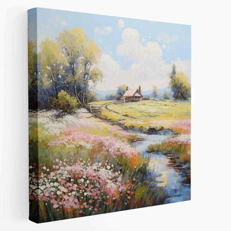 Ländliches Idyll Leinwandbild