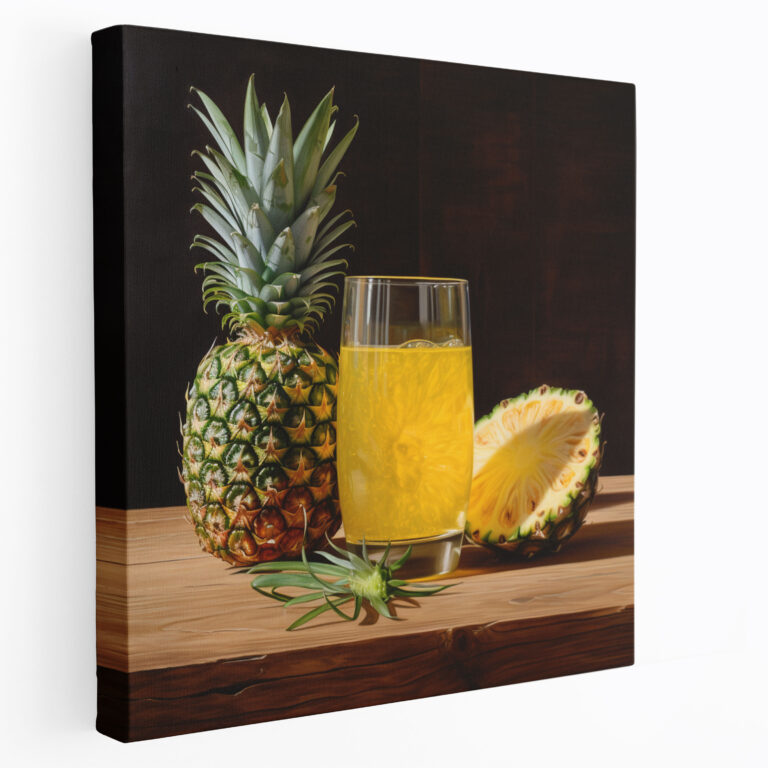 Pineapple Leinwandbild - Ananas Eleganz Leinwandkunst Leinwandbild