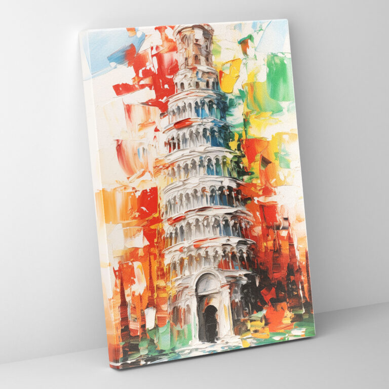Leinwandbild Schiefer Turm von Pisa - Schiefer Turm von Pisa Wandkunst Leinwand Wohn-Dekoration