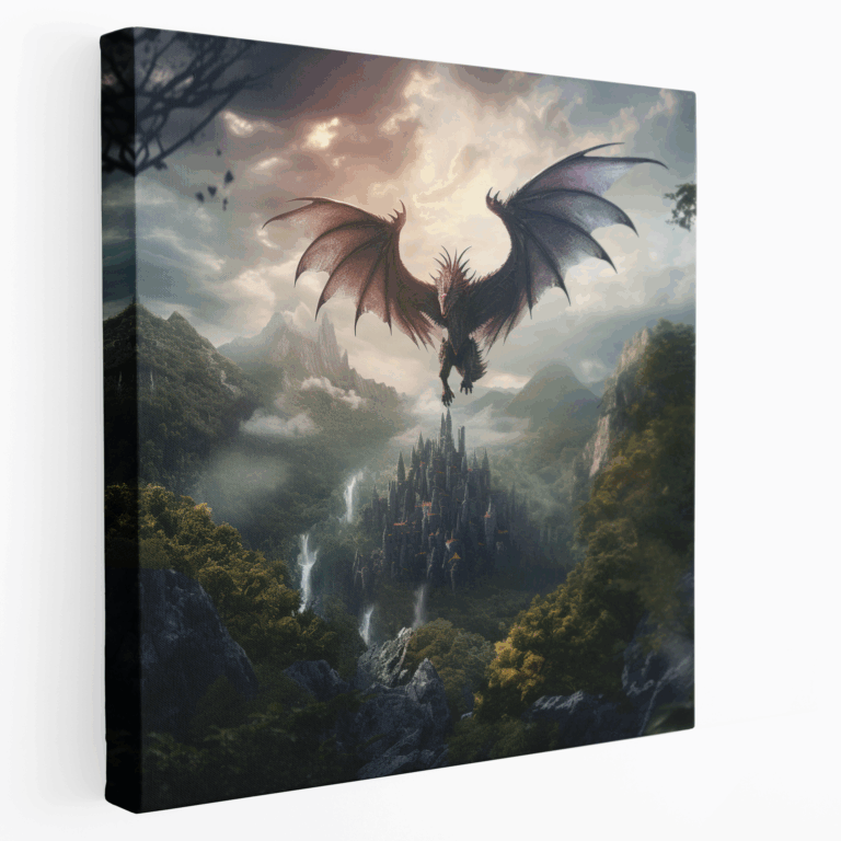Drachenzauber Leinwandbild