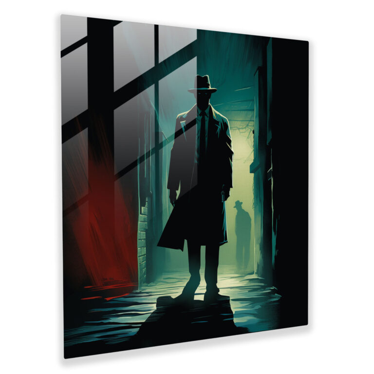 Pulp Fiction Glasbild - Retro Comic Book Illustration