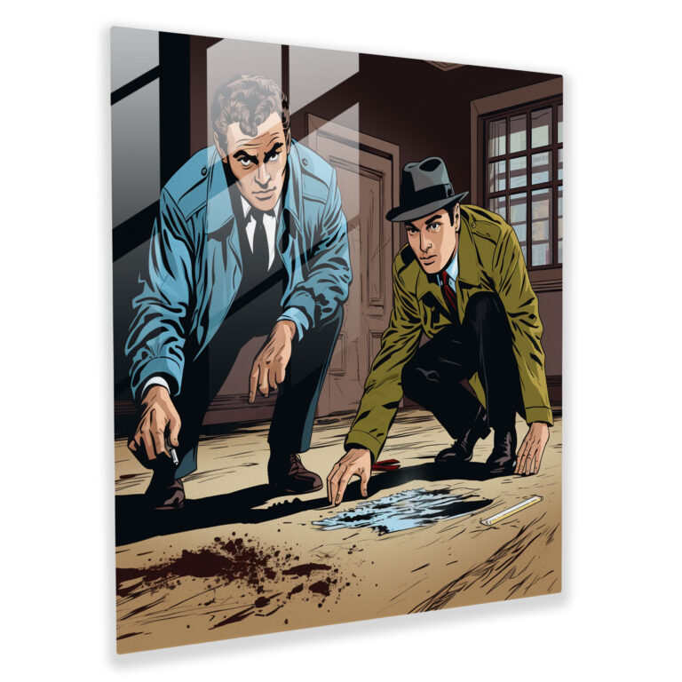 Pulp Fiction Glasbild - Moderne Kunst Glas-Kunst Glasdruck