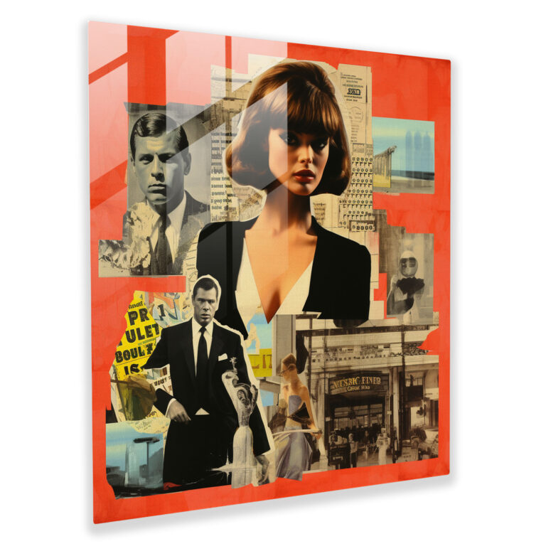 Pulp Fiction Glasbild - Kultiges Wandkunstwerk aus Glas