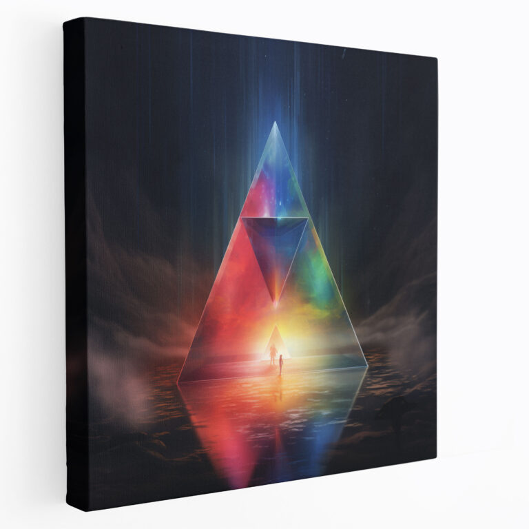 Leinwandbild Pink Floyd - Introspektives Prisma - Pink Floyd Introspektion Wohnkultur Prisma