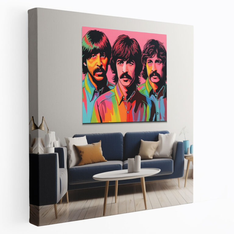 Leinwandbild Pink Floyd - Pop-Art-Energie - Mitglieder von Pink Floyd Pop-Art