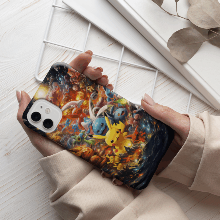 Pokemon Kampfszene Handyhülle