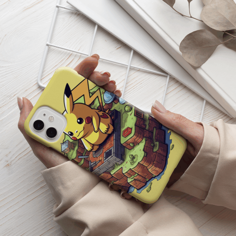 Pikachu Retro Game iPhone 14 Handyhülle