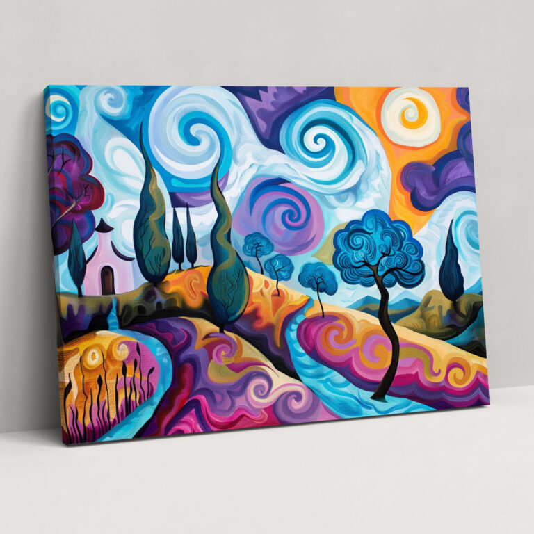 Surrealistische Landschaft Pablo Picasso Wandkunst - Wanddekoration Leinwandbild Wohnkultur