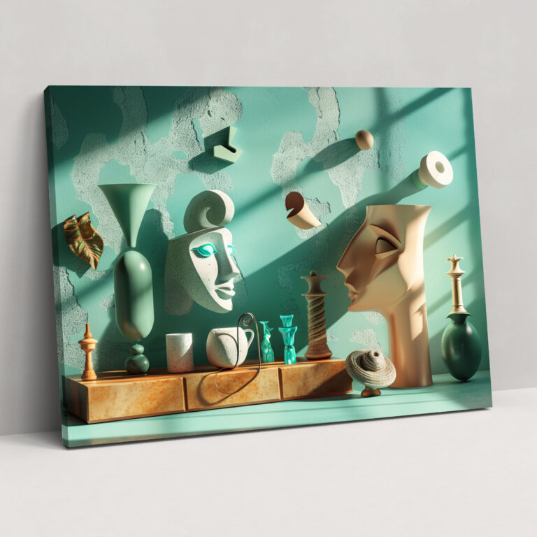 Surreale Alltagsgegenstände Wanddekoration - Pablo Picasso Wandbild Surreale Kunst