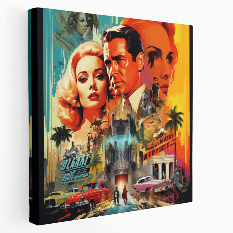 Leinwandbild Vintage Filmplakat