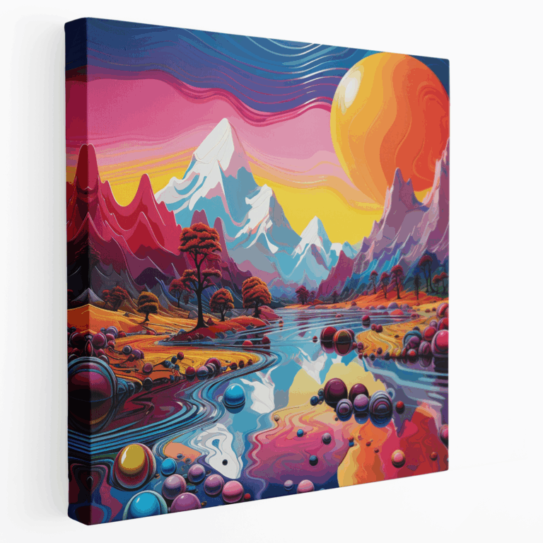 Leinwandbild Surrealer Traumlandschaft