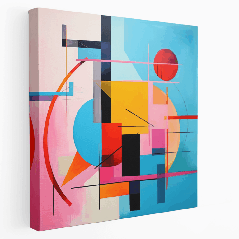 Leinwandbild Geometrisches Pop-Fusion-Design