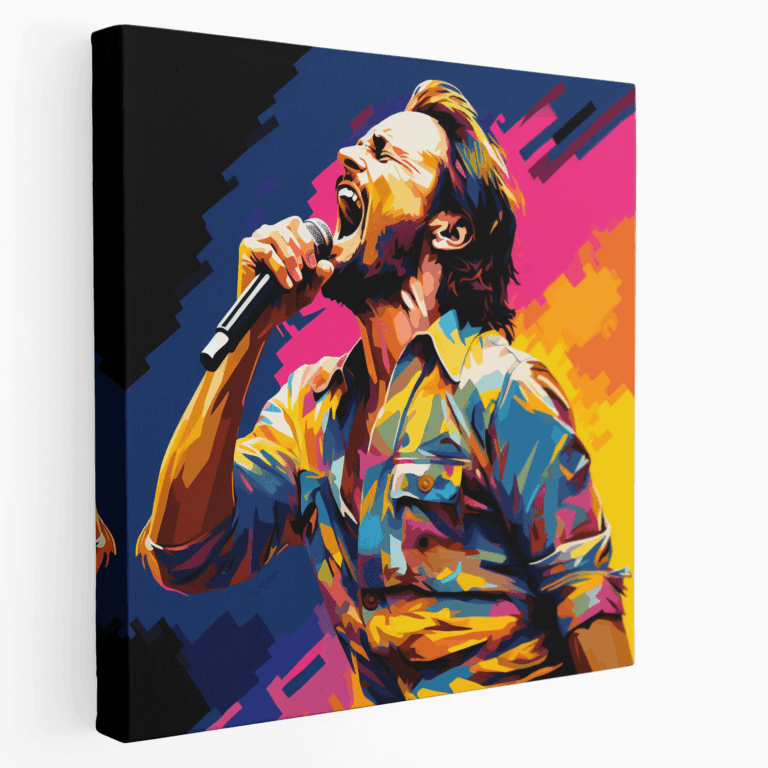 Pop Art Musiker Leinwandbild