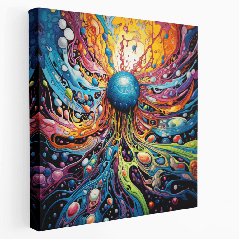 Psychedelische Explosion Leinwandbild