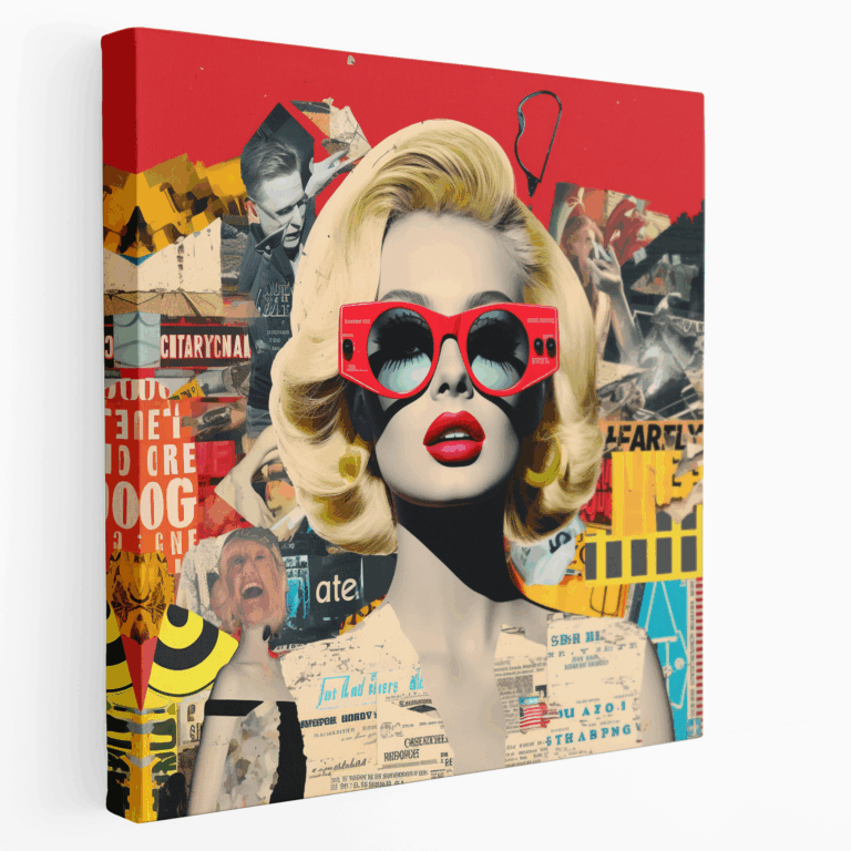 Popkultur Collage – Leinwandbild