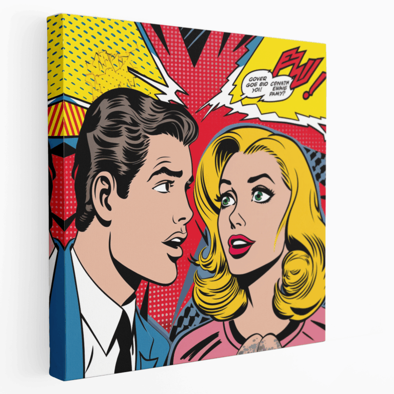 Comic Buch Pop Art Leinwandbild