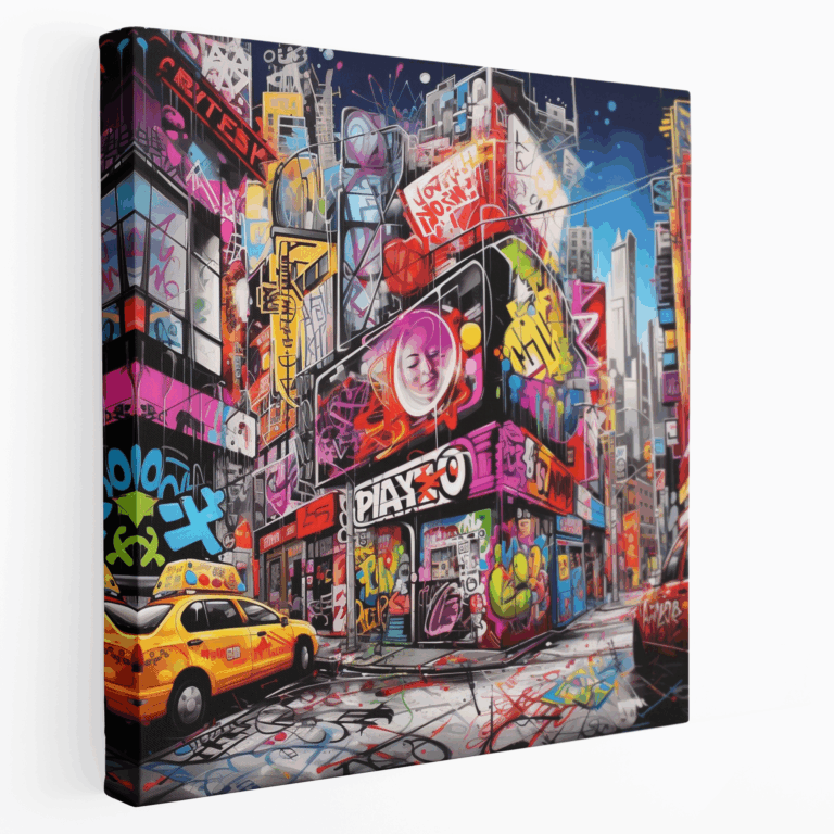 Graffiti Leinwandbild im Street-Style